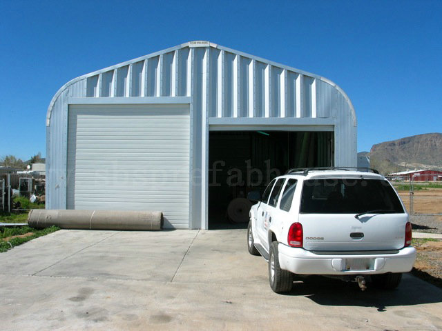 Steel garage design